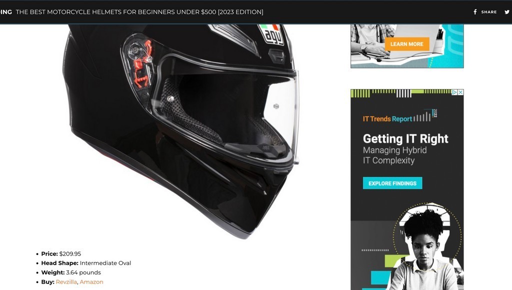 Best motorcycle helmets for beginners